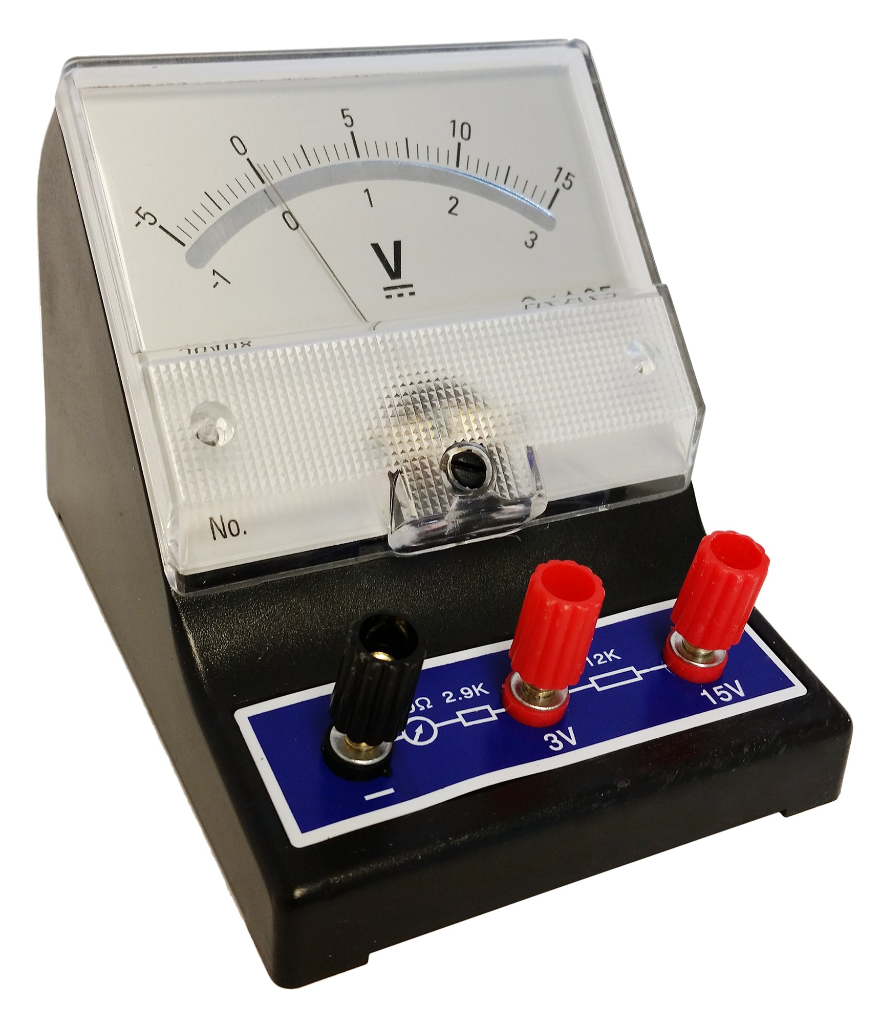 Voltmeter, Analog, -1V to 3V, -5V to 15V, DC