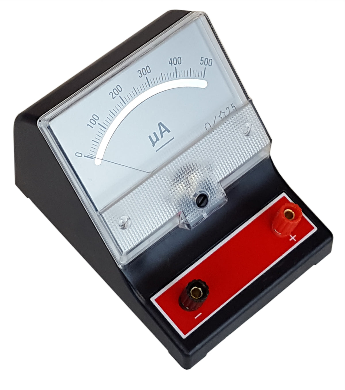 Ammeter, Analog, Red, 0uA to 500uA, DC, Case of 40