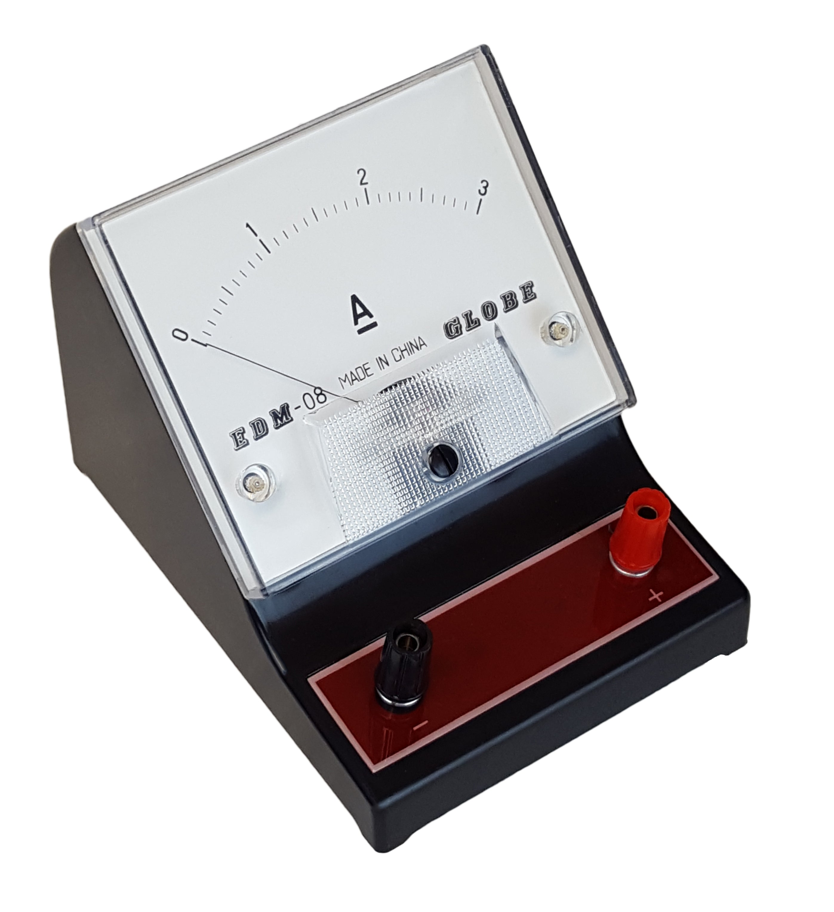 Meter, DC Ammeter, Red, 0-3A