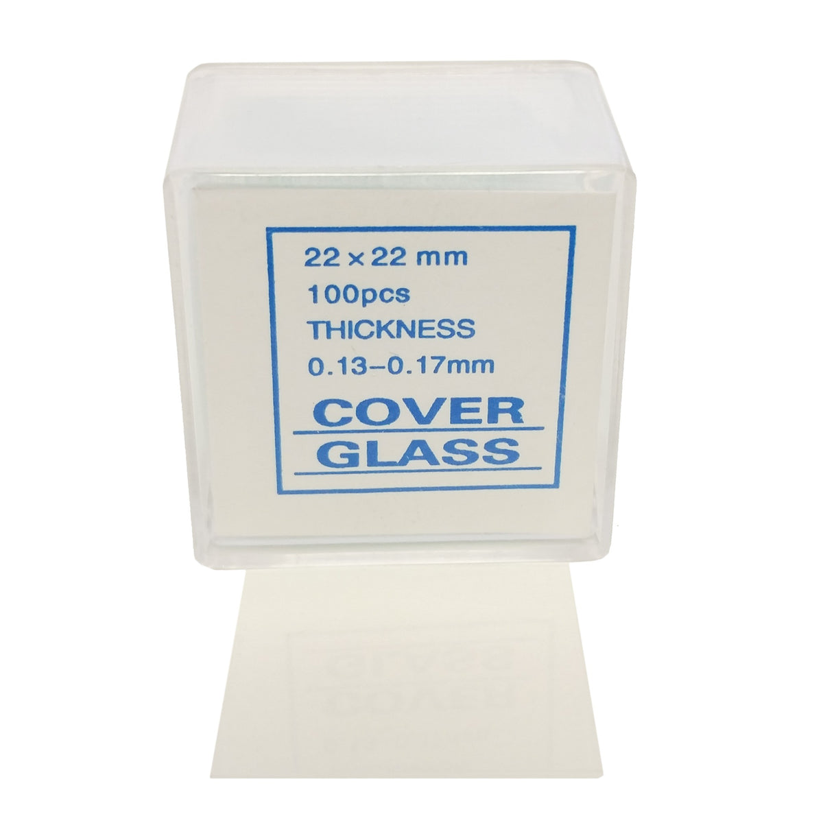 Microscope Cover Slips, #1 Thickness, 22mm x 22mm, Pack of 10