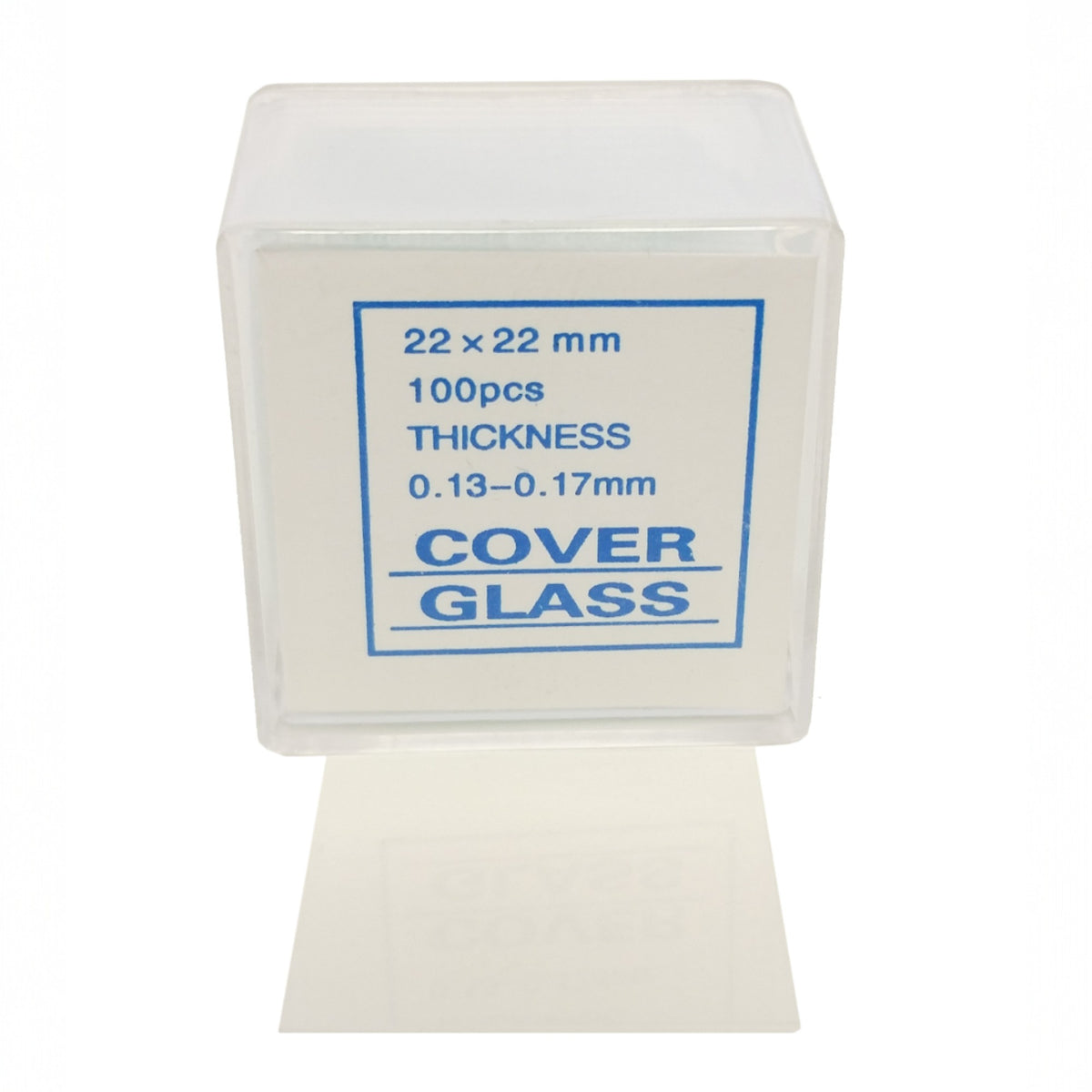 Microscope Cover Slips, #1 Thickness, 22mm x 22mm, 10 per Pack, 50 Packs per Case