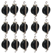 Pulley, Double, Parallel, Plastic with Metal Housing, 50mm, Pack of 15