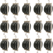 Pulley, Triple, Parallel, Plastic with Metal Housing, 50mm, Pack of 15