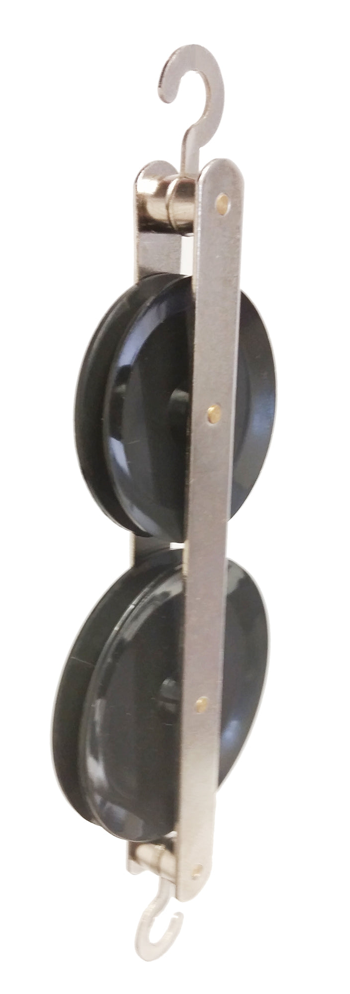 Pulley Double Tandem Plastic Wheel.