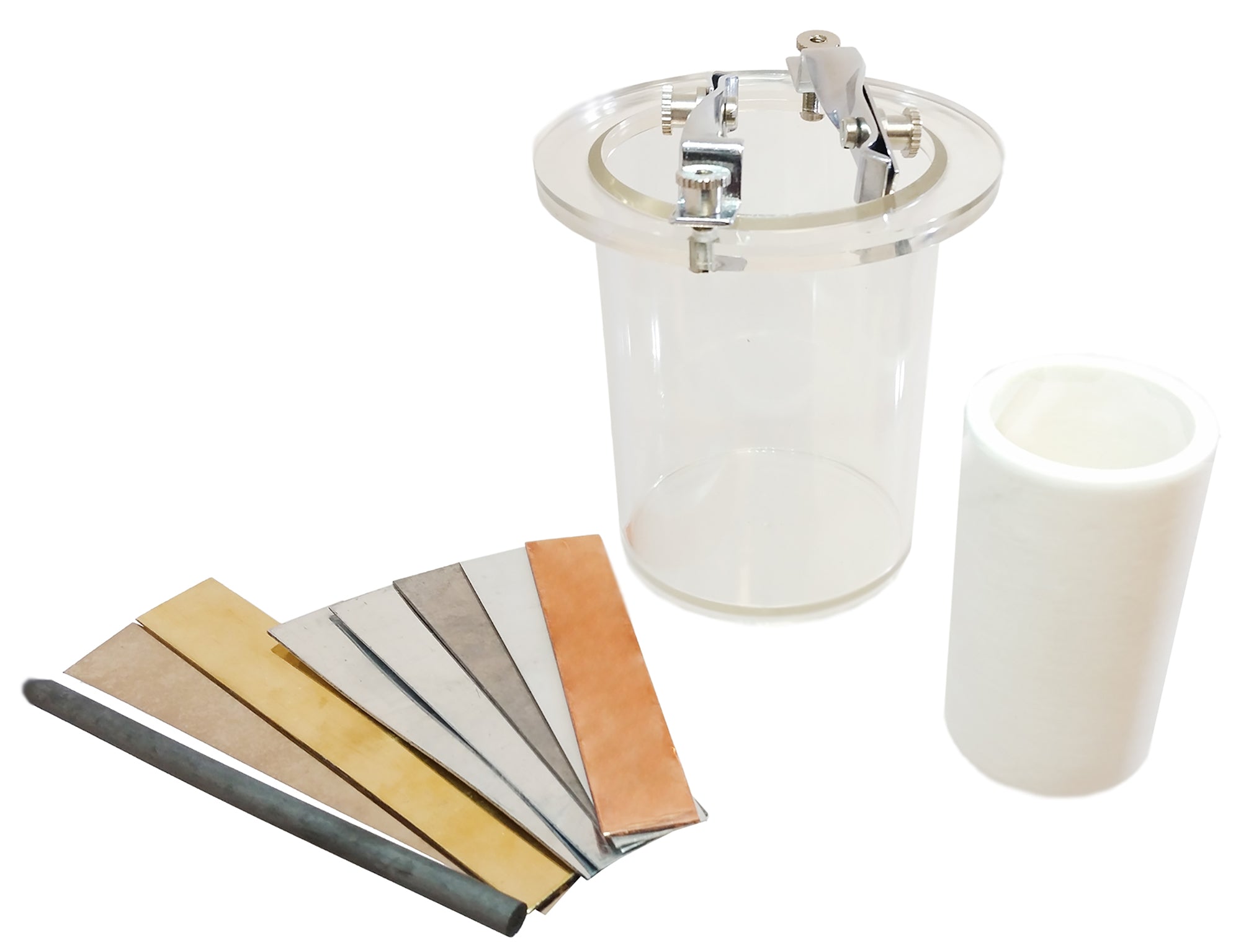 Voltaic Cell with 8 Electrodes & Porous Cup.