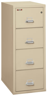 1 Hour Fire Resistant File Cabinet - 4 Drawer Letter 31" depth (Parchment)