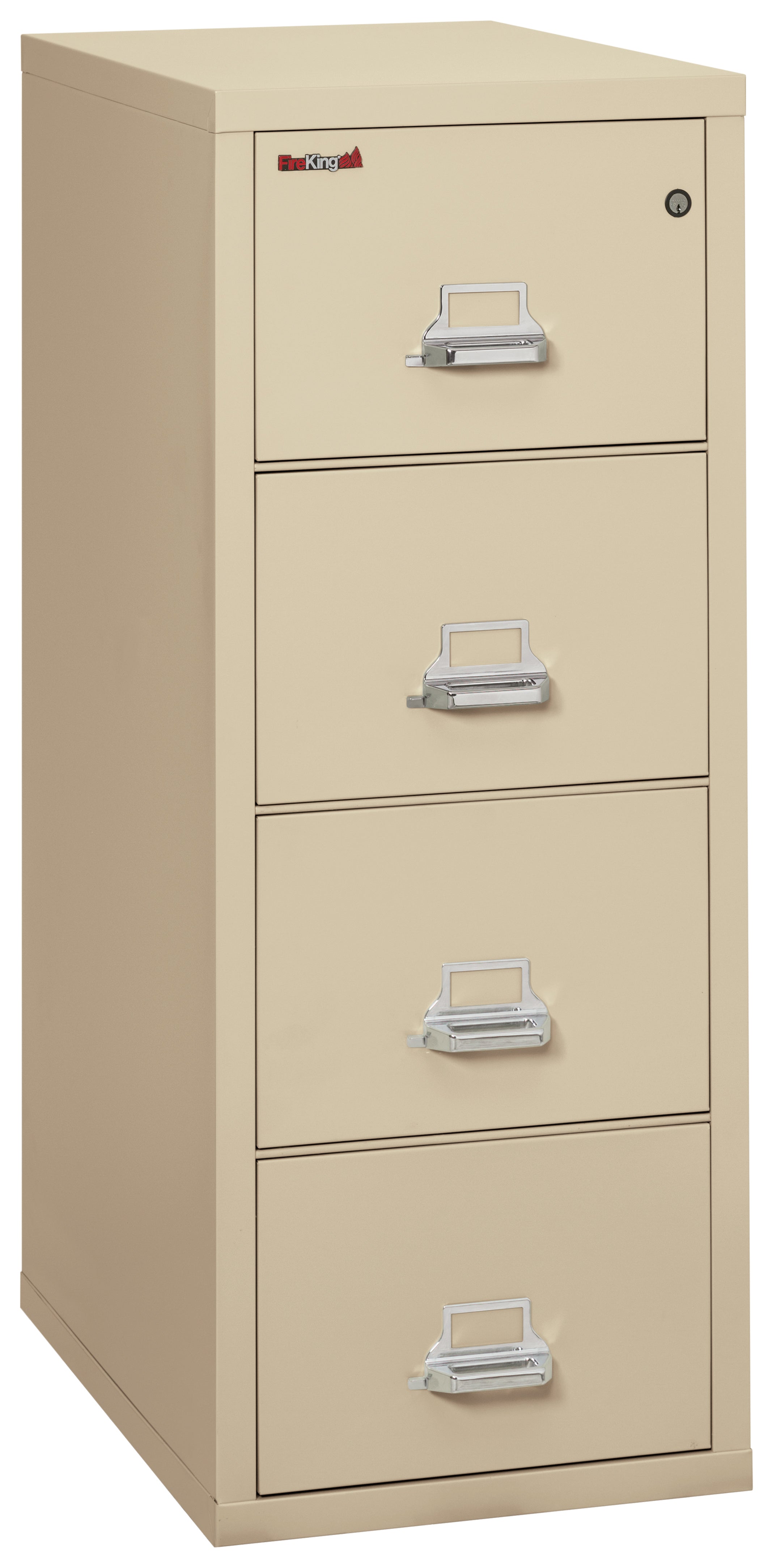1 Hour Fire Resistant File Cabinet - 4 Drawer Letter 31" depth (Parchment)