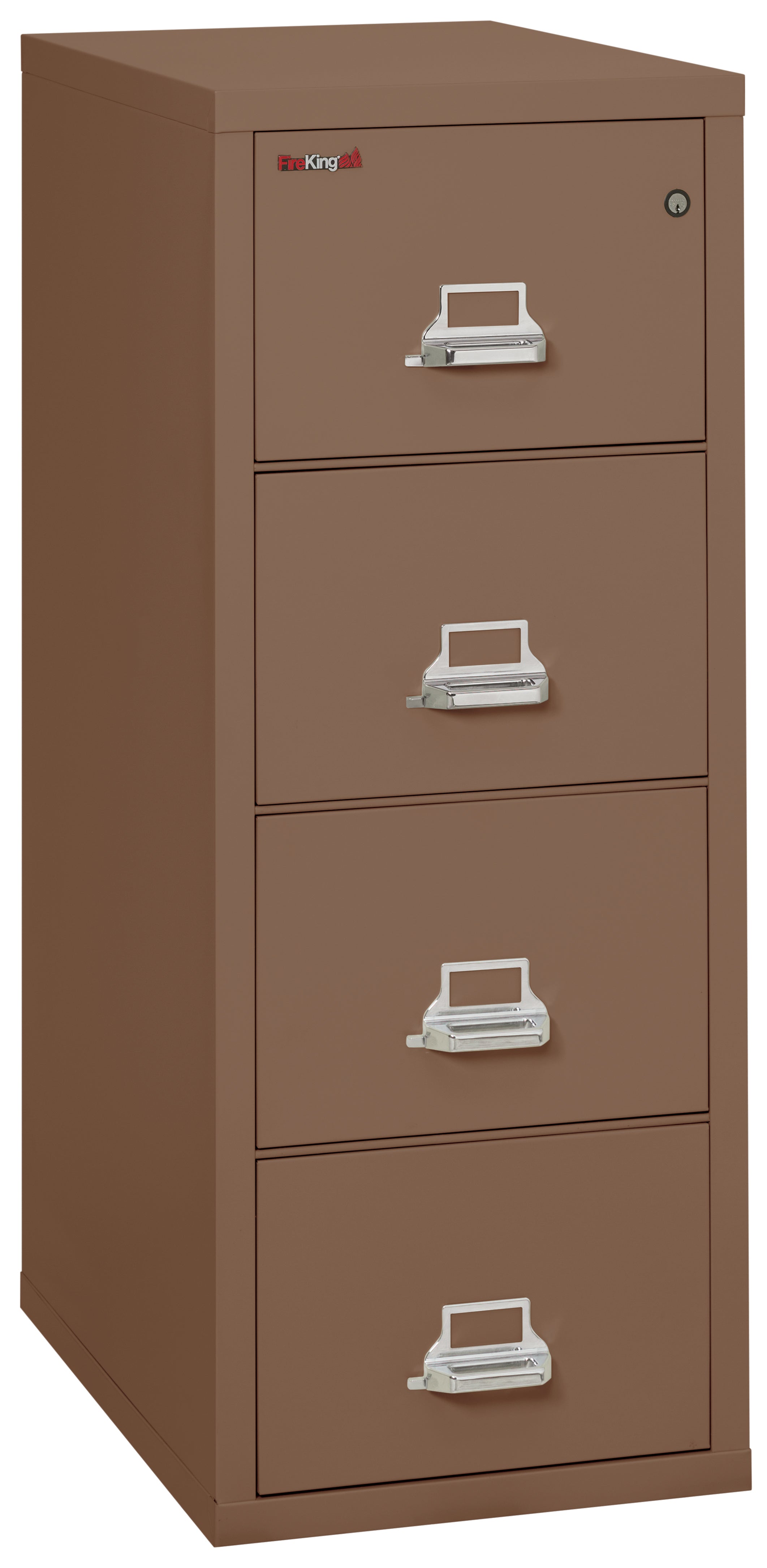 1 Hour Fire Resistant File Cabinet - 4 Drawer Letter 31" depth (Tan)