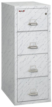 1 Hour Fire Resistant File Cabinet - 4 Drawer Letter 31" depth (Calcutta Marble)