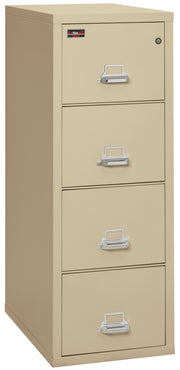 2 Hour Fire Resistant File Cabinet - 4 Drawer Letter 31" depth (Parchment)