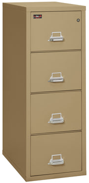 2 Hour Fire Resistant File Cabinet - 4 Drawer Letter 31" depth (Sand)