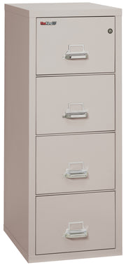 1 Hour Fire Resistant File Cabinet - 4 Drawer Legal 25" depth (Platinum)