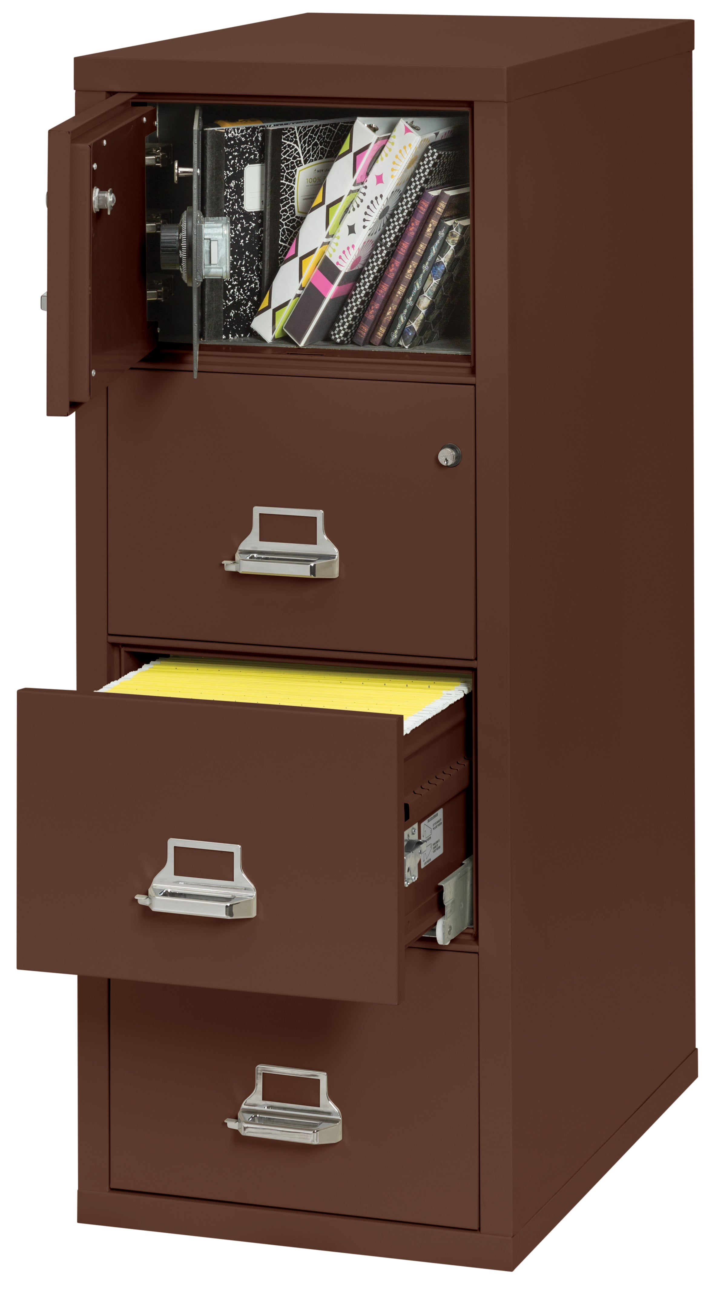 4 Drawer Legal Safe-in-a-File cabinet (Brown)