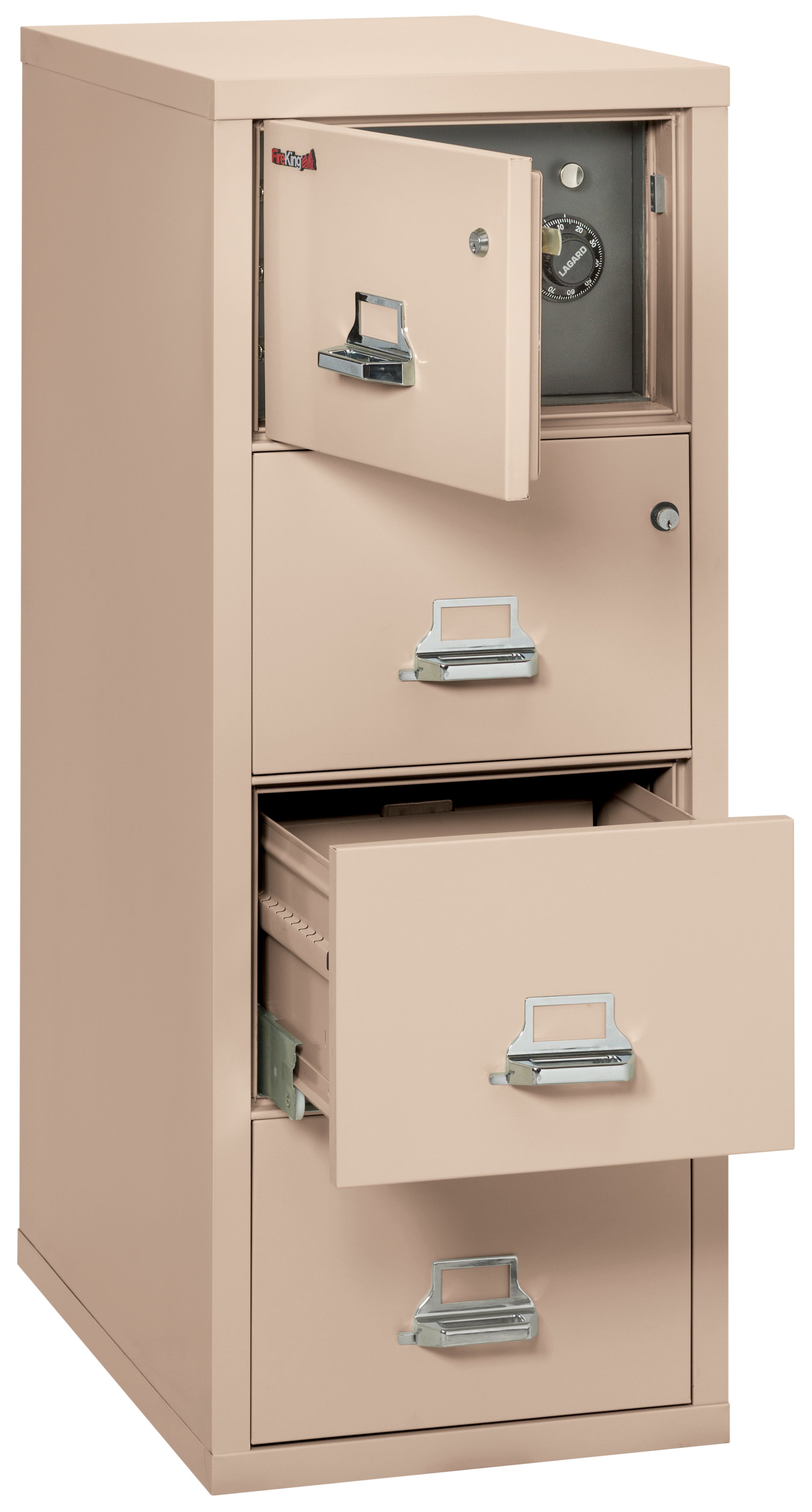 4 Drawer Legal Safe-in-a-File cabinet (Champagne)