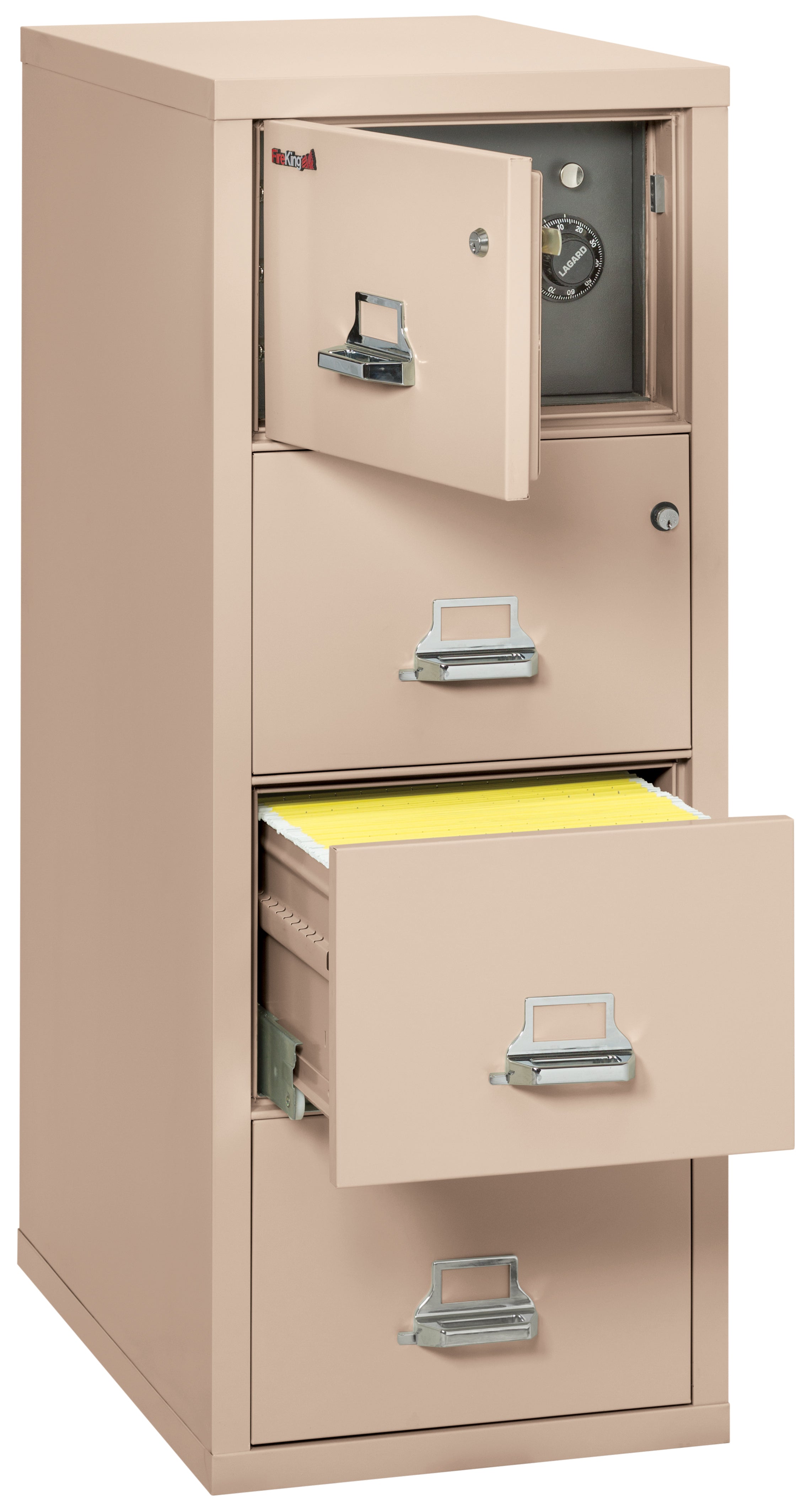 4 Drawer Legal Safe-in-a-File cabinet (Champagne)