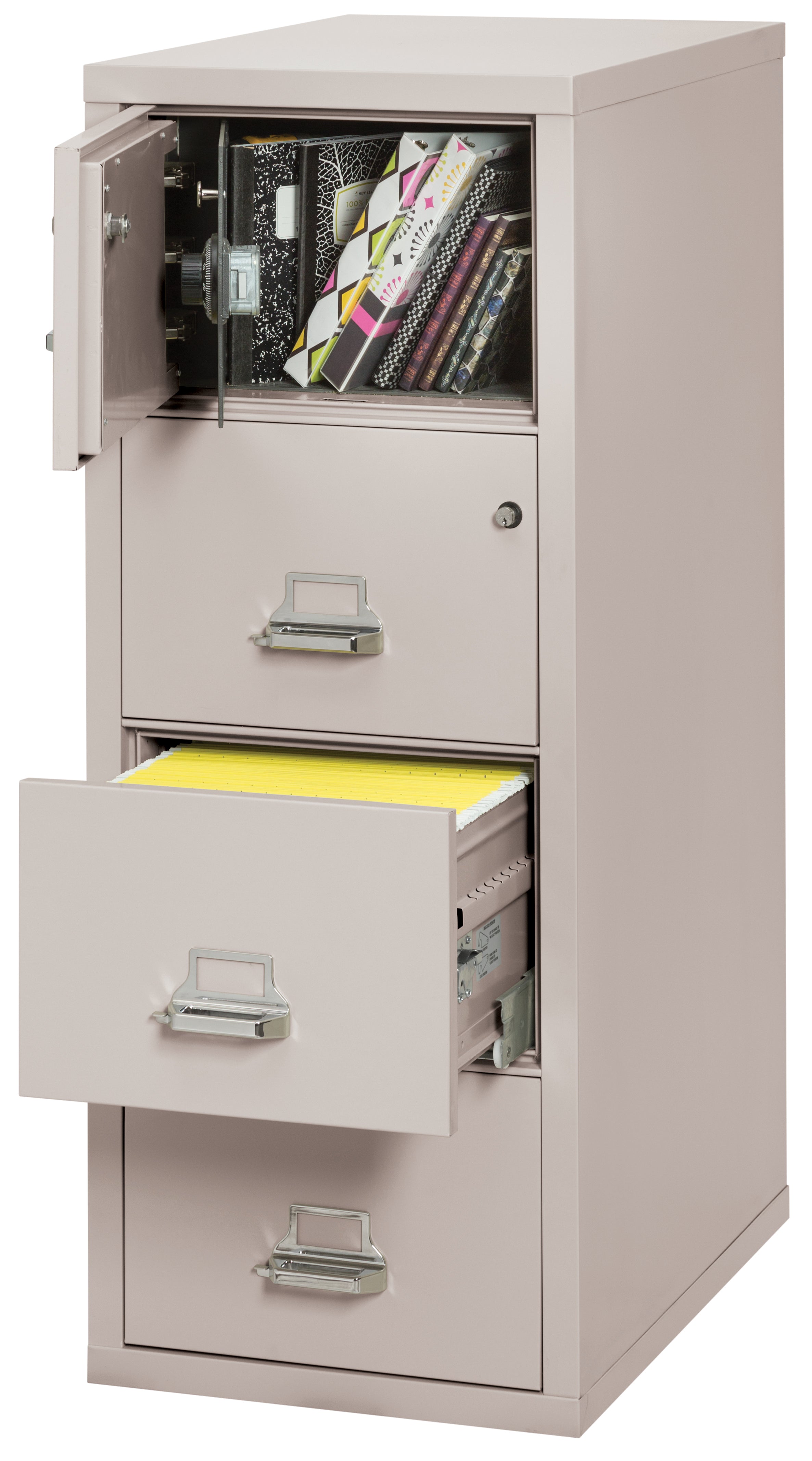 4 Drawer Legal Safe-in-a-File cabinet (Platinum)