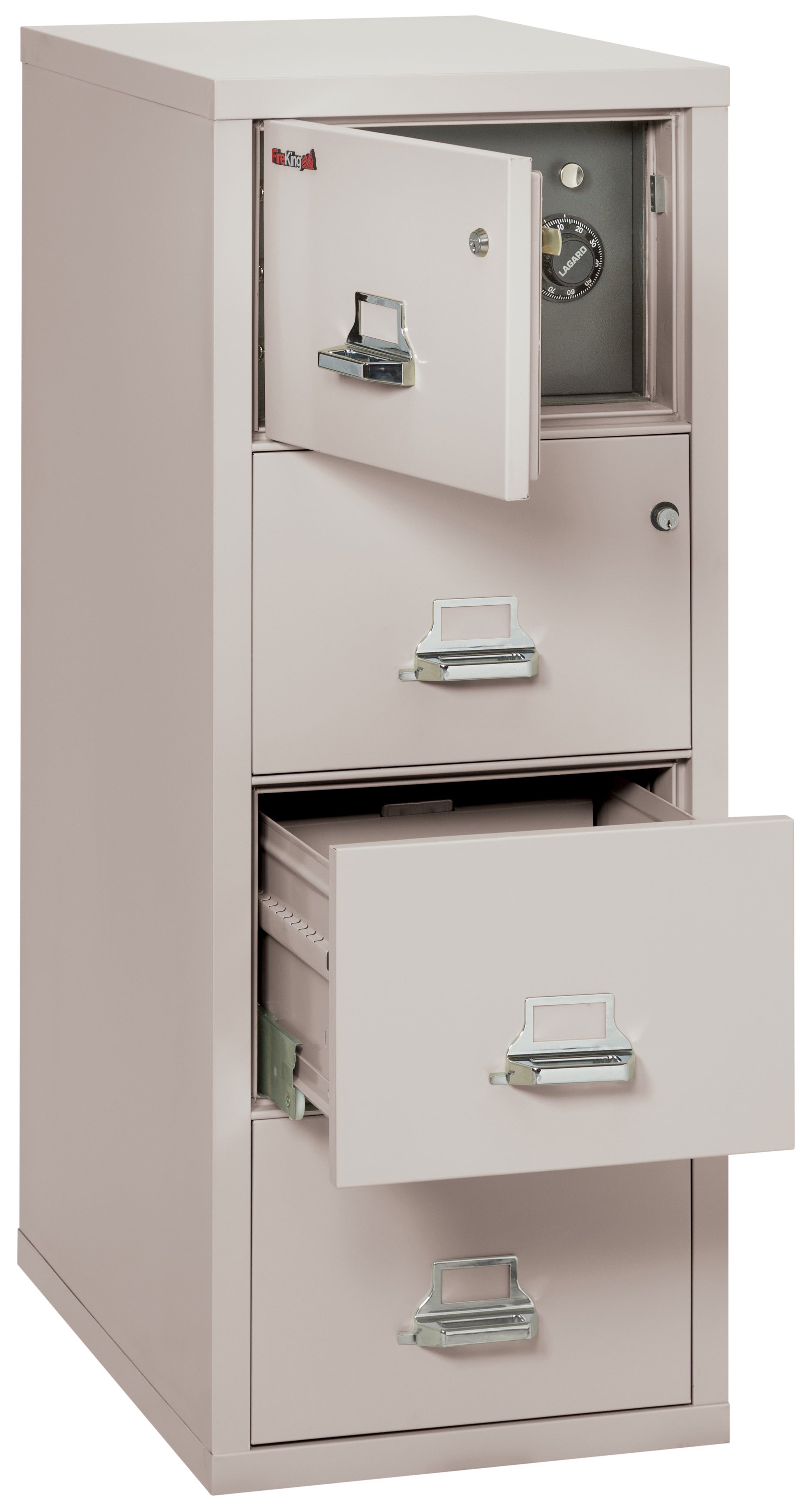 4 Drawer Legal Safe-in-a-File cabinet (Platinum)