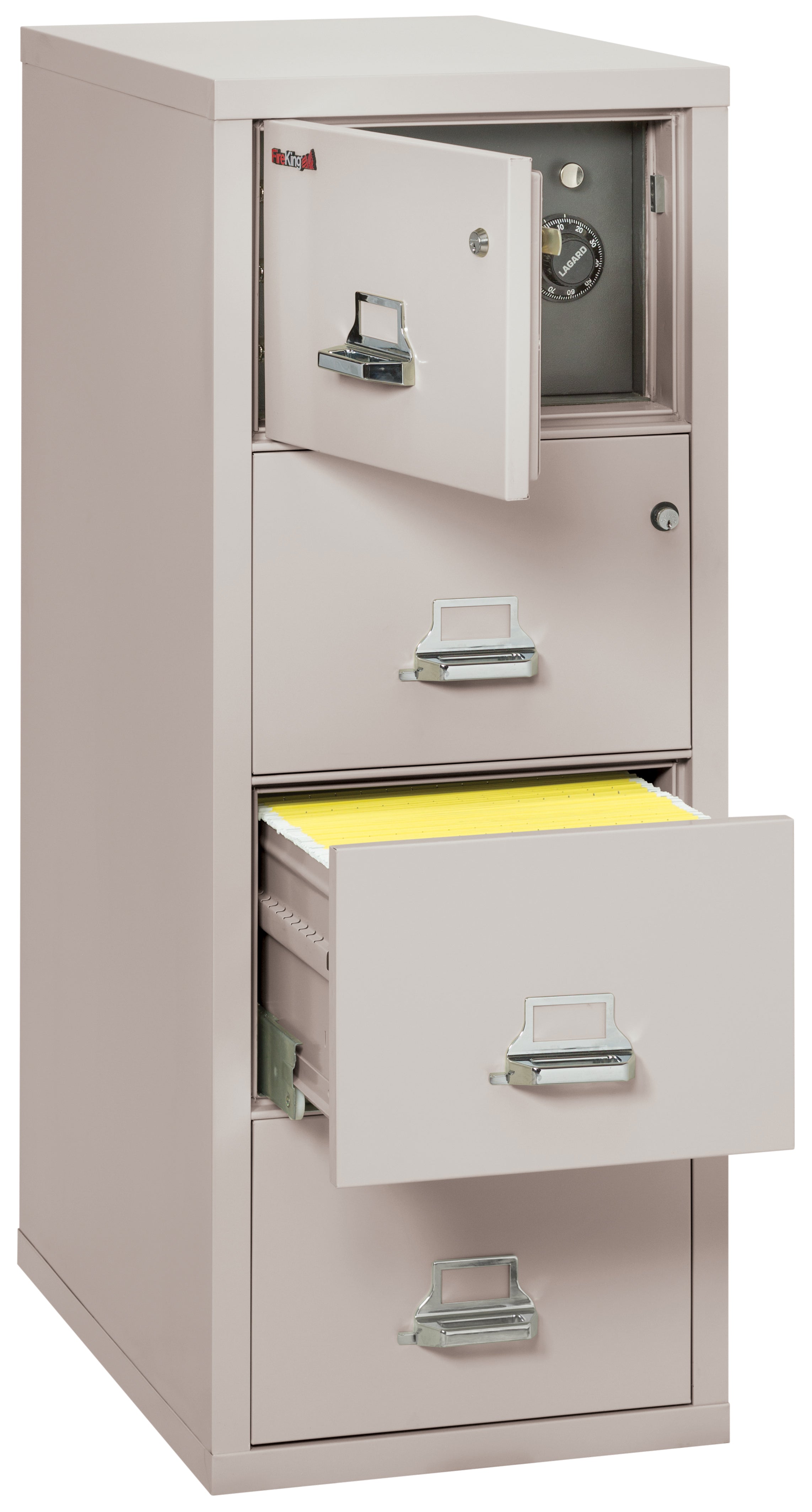 4 Drawer Legal Safe-in-a-File cabinet (Platinum)