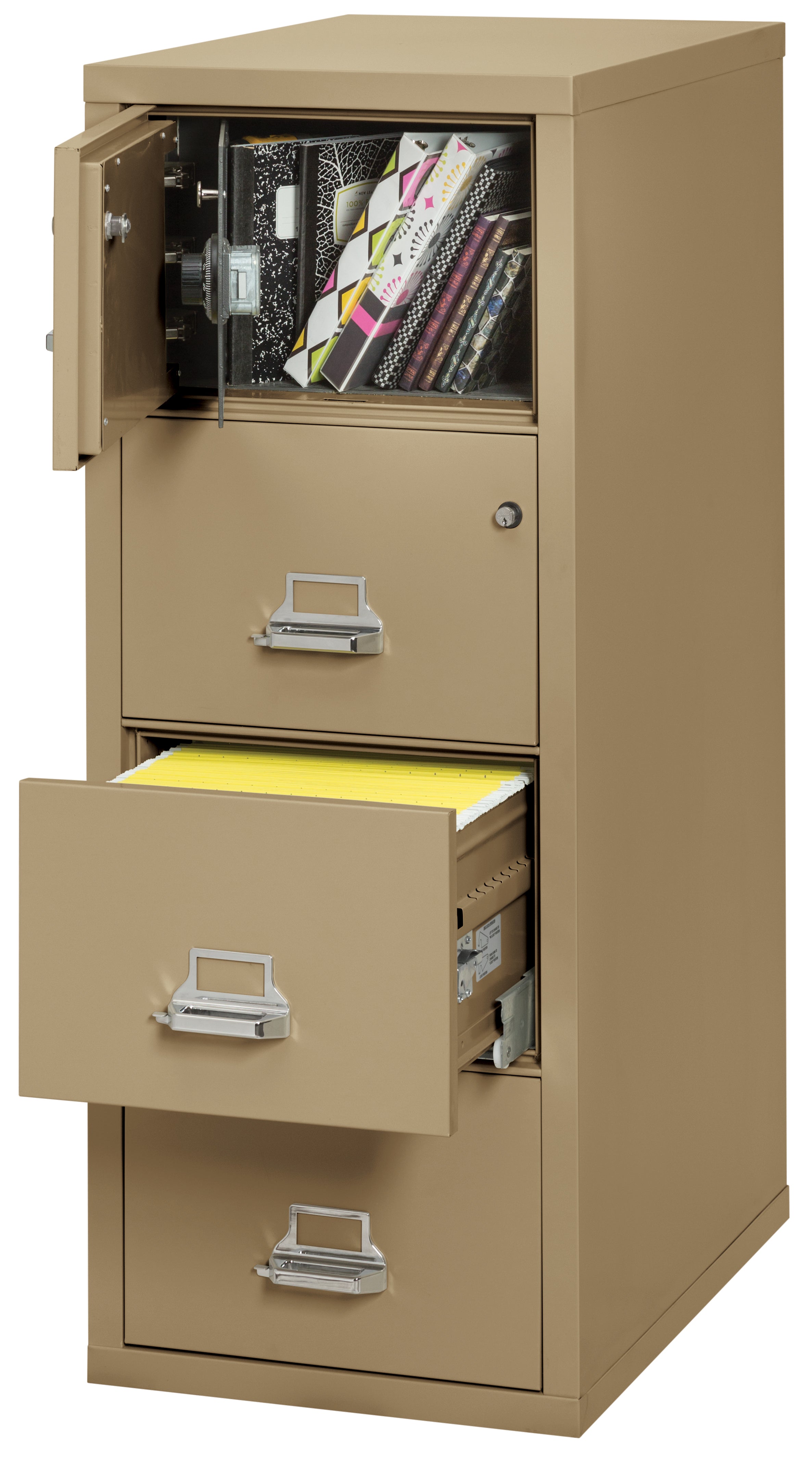 4 Drawer Legal Safe-in-a-File cabinet (Sand)