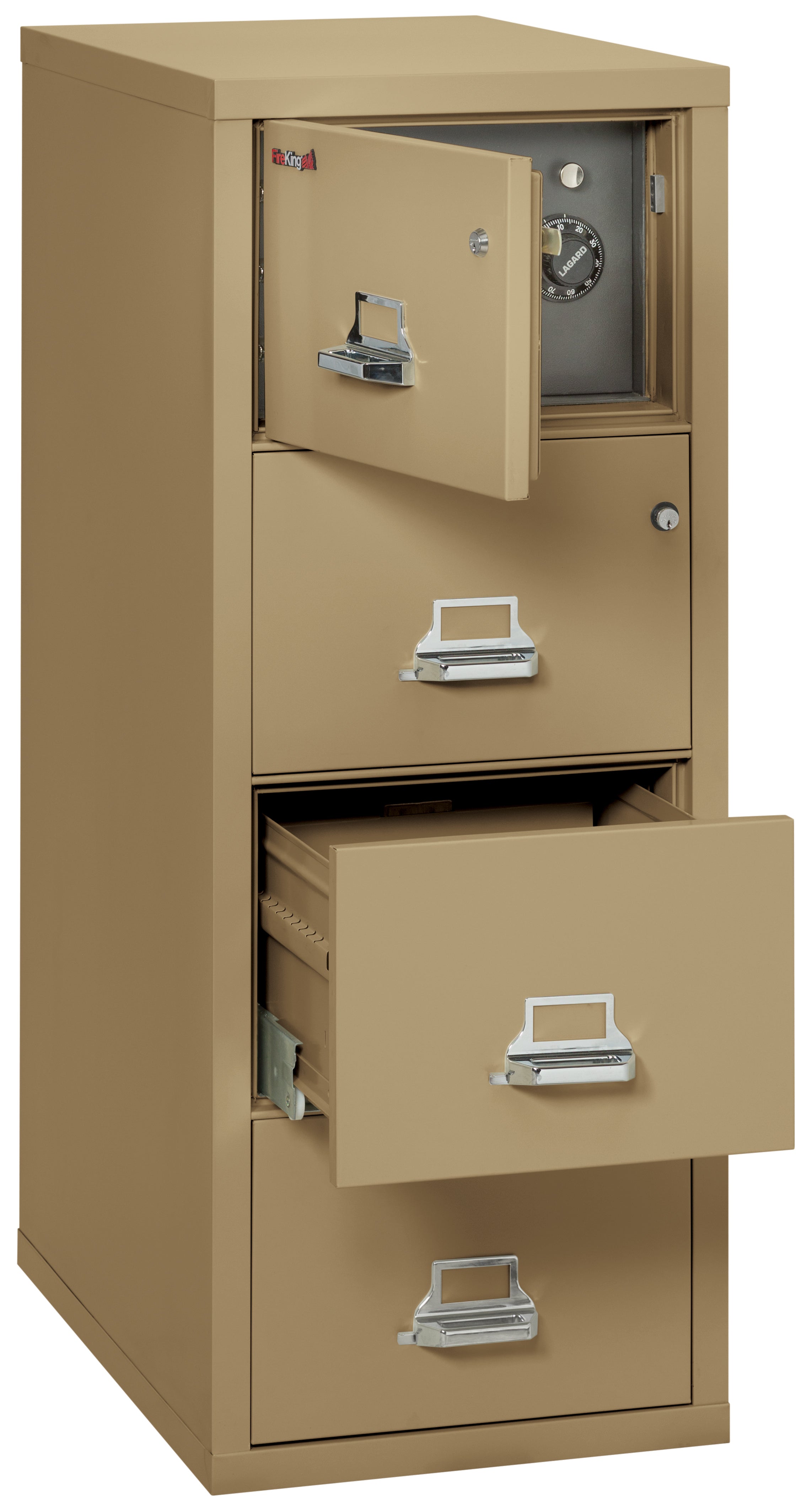 4 Drawer Legal Safe-in-a-File cabinet (Sand)