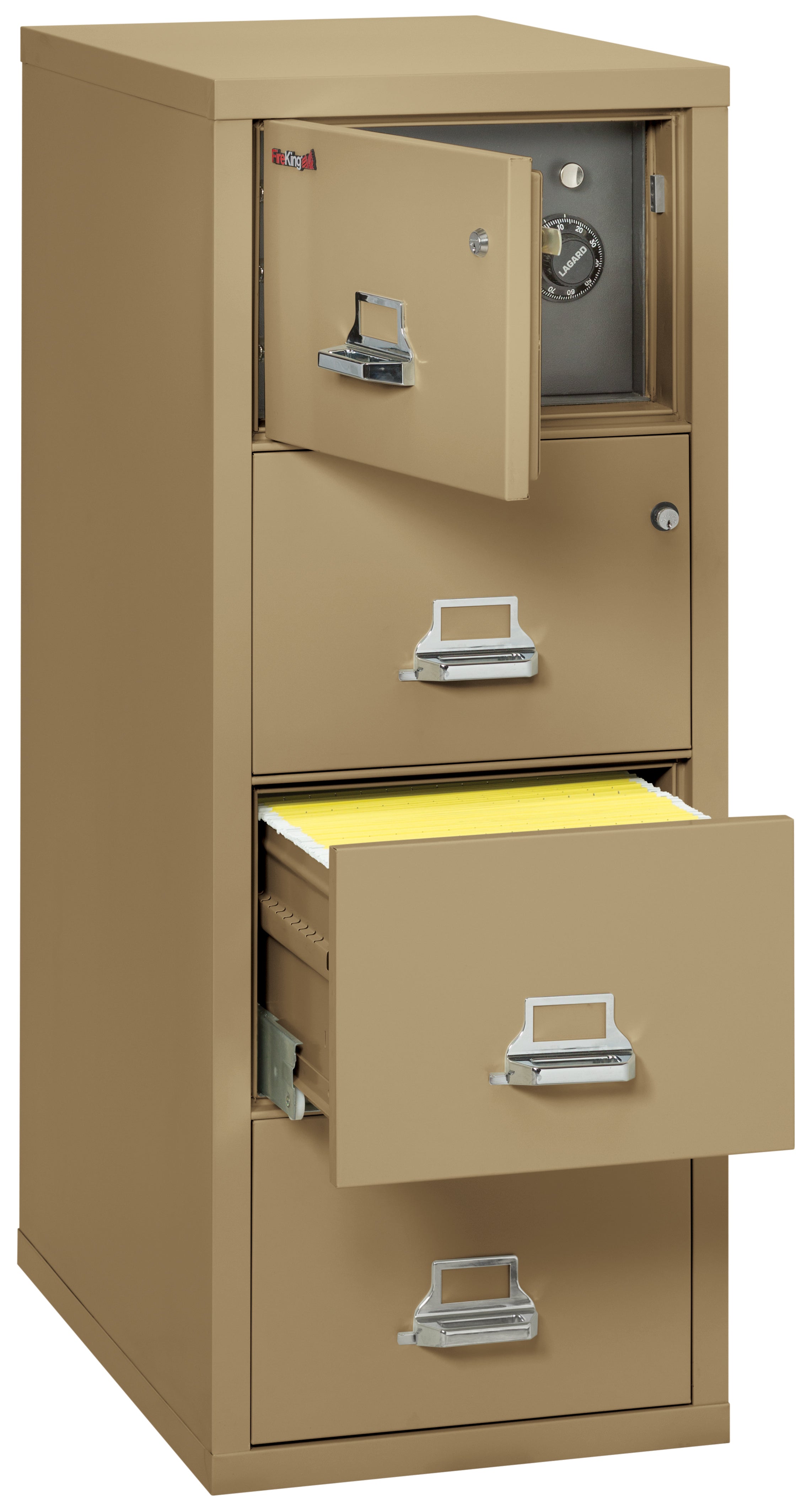 4 Drawer Legal Safe-in-a-File cabinet (Sand)