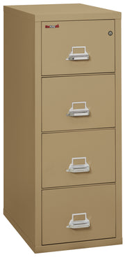 1 Hour Fire Resistant File Cabinet - 4 Drawer Legal 31" depth (Sand)