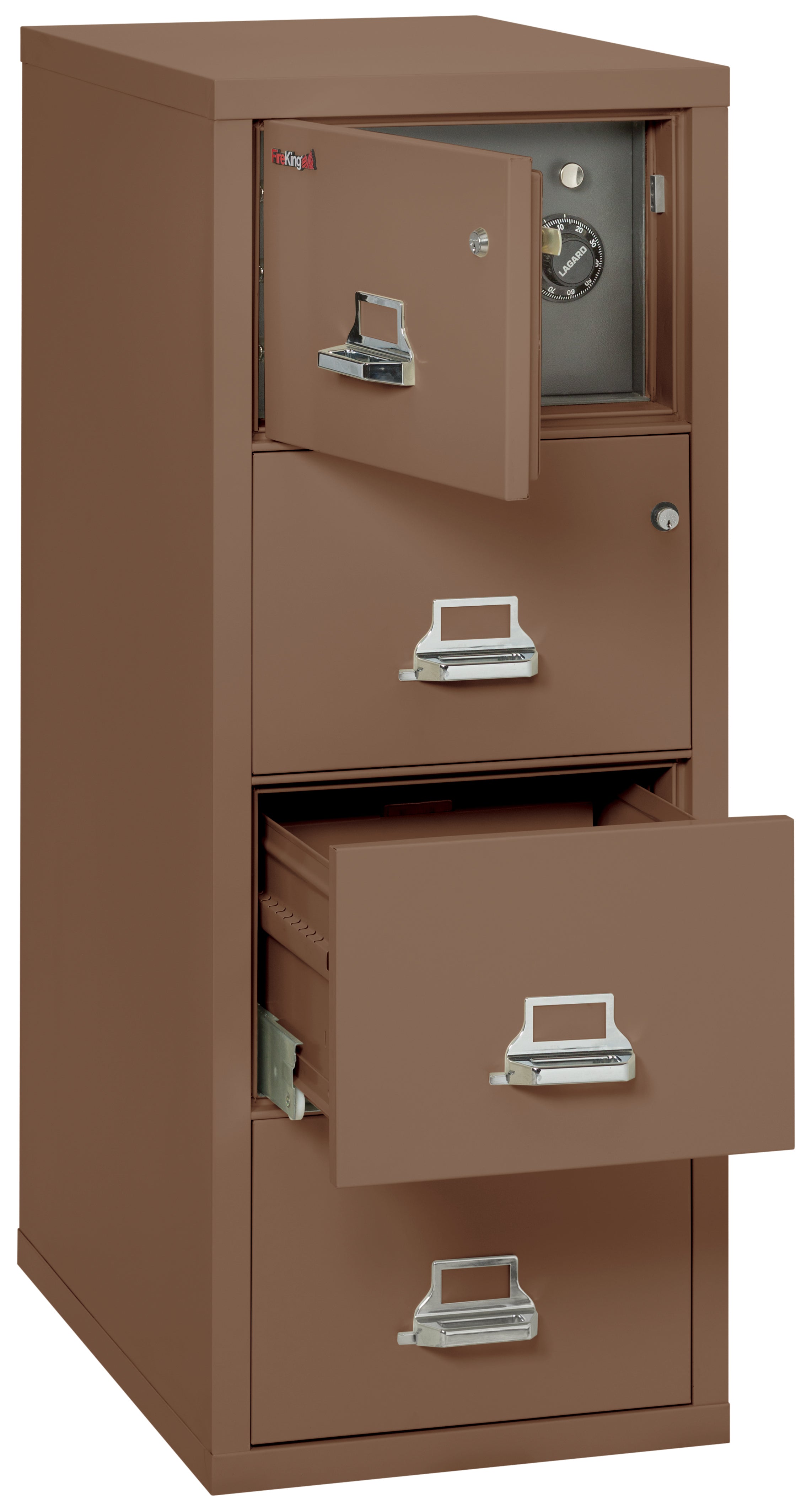 4 Drawer Legal Safe-in-a-File cabinet (Tan)