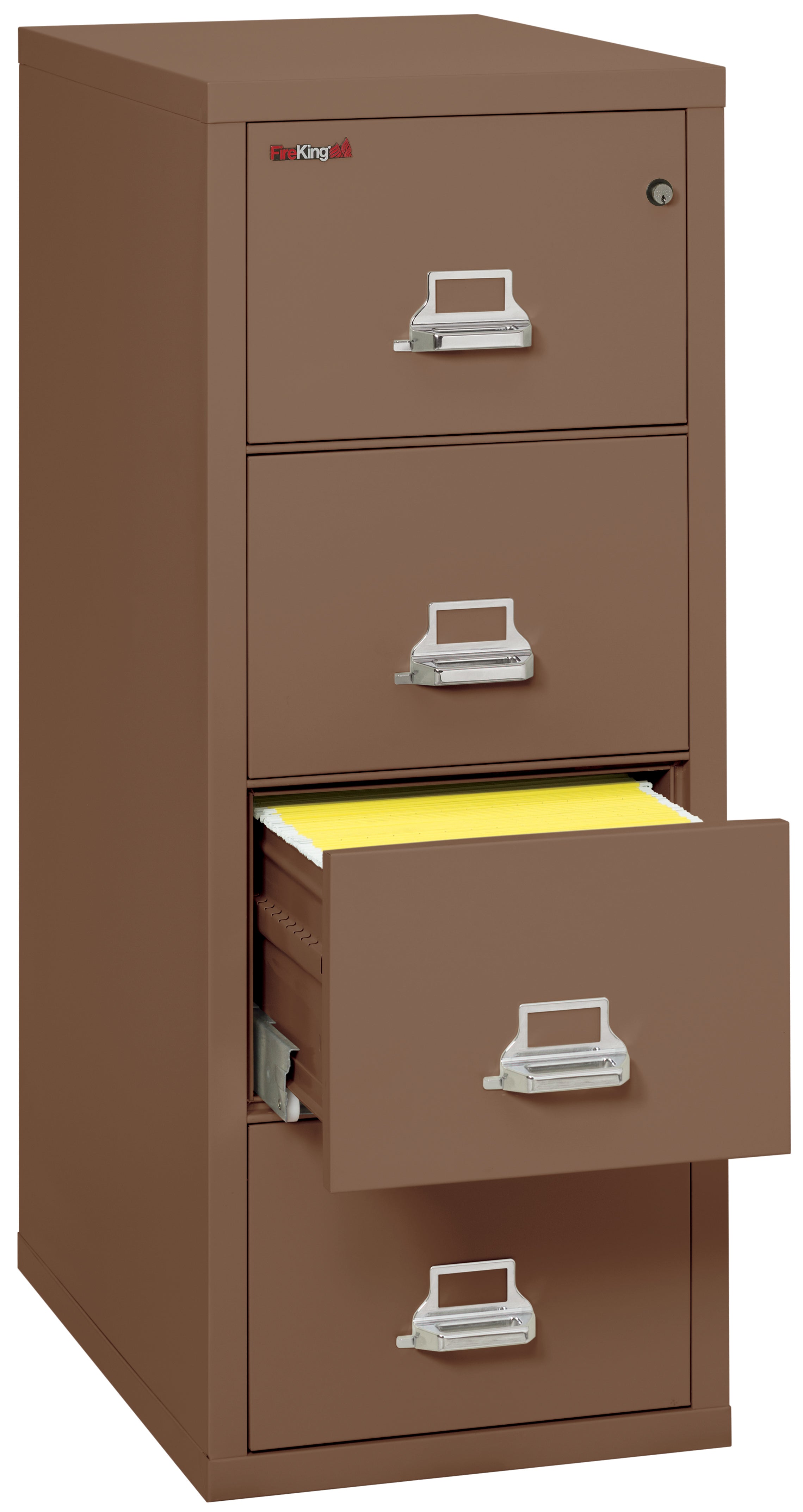 1 Hour Fire Resistant File Cabinet - 4 Drawer Legal 31" depth (Tan)