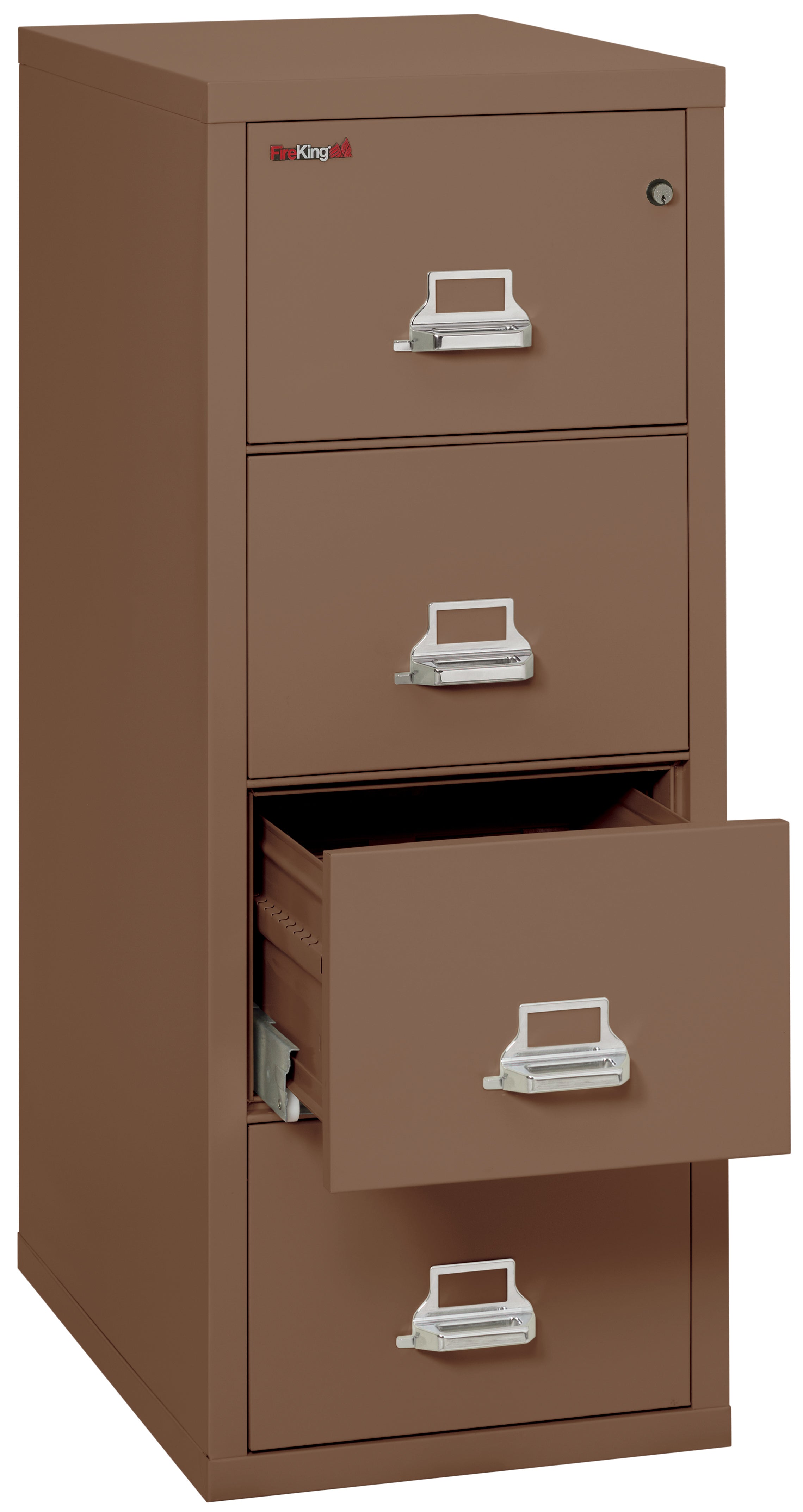 1 Hour Fire Resistant File Cabinet - 4 Drawer Legal 31" depth (Tan)