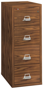 1 Hour Fire Resistant File Cabinet - 4 Drawer Legal 31" depth (Light Chestnut)