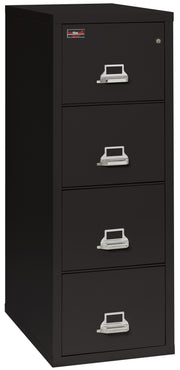2 Hour Fire Resistant File Cabinet - 4 Drawer Legal 32" depth (Black)