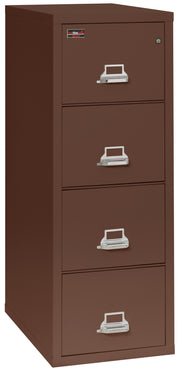 2 Hour Fire Resistant File Cabinet - 4 Drawer Legal 32" depth (Brown)