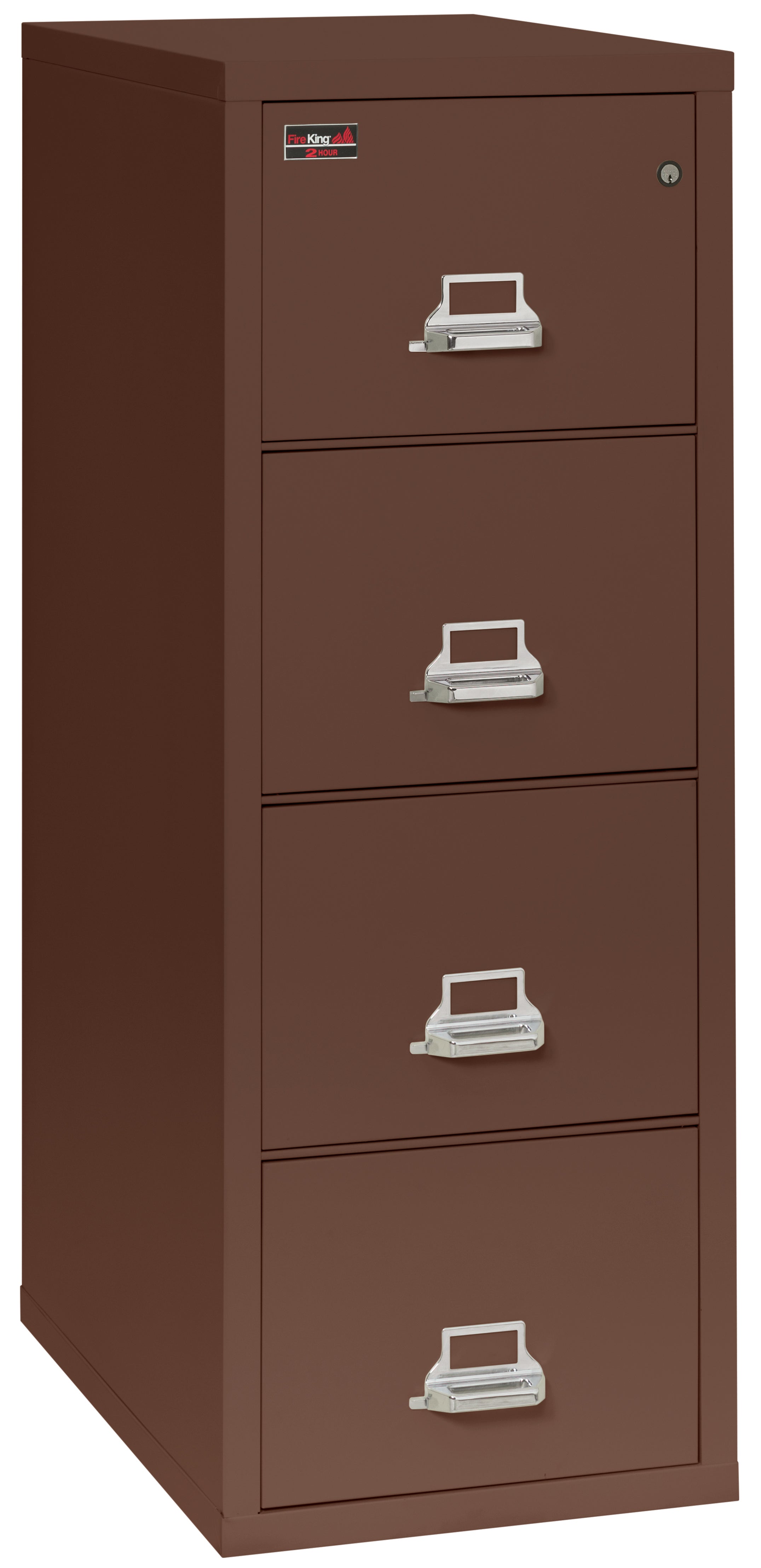 2 Hour Fire Resistant File Cabinet - 4 Drawer Legal 32" depth (Brown)