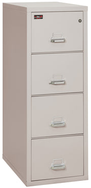 2 Hour Fire Resistant File Cabinet - 4 Drawer Legal 32" depth (Platinum)