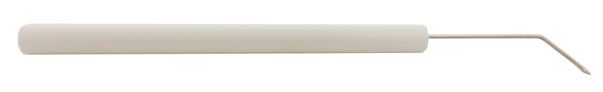 Teasing Needle Bent Tip, Plastic Handle. Pack 12.