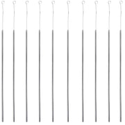 Inoculating Needle, Straight Nichrome Wire, Metal Handle, Pack of 10