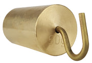Weight 50 gram Brass Hooked above and below to hang in tandem.
