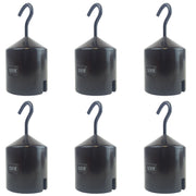 Hooked Weight, Cast Iron with Enamel Finish, 500 Grams, Pack of 6