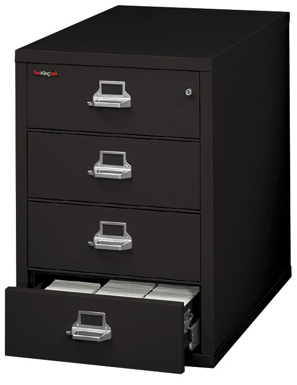 4 drawer card check and note file (Black)