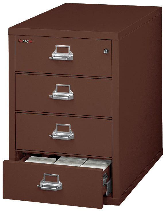 4 drawer card check and note file (Brown)