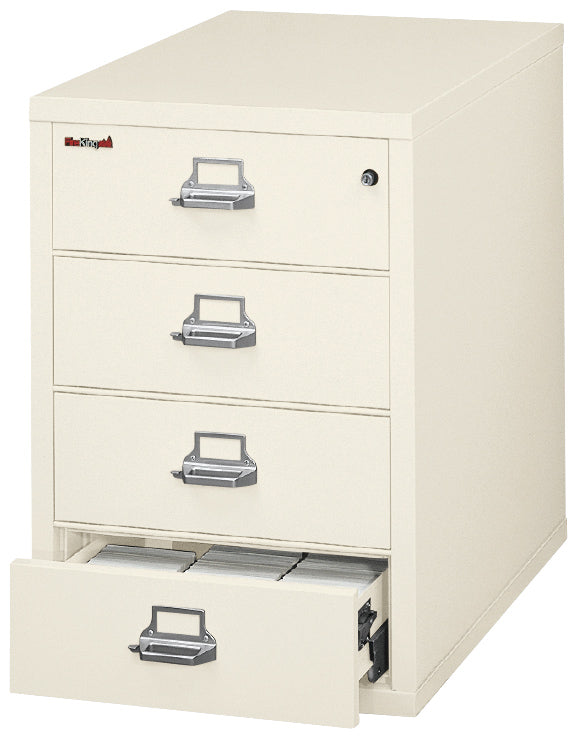 4 drawer card check and note file (Ivory White)
