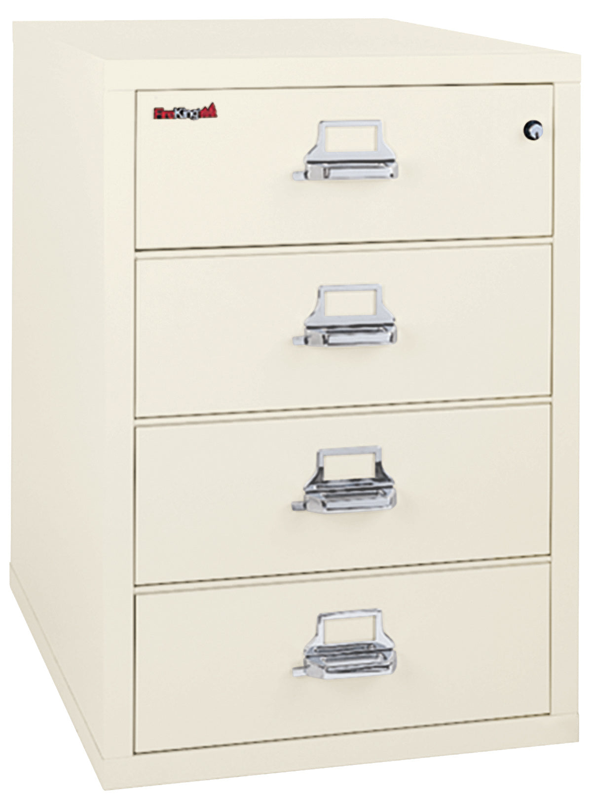 4 drawer card check and note file (Ivory White)