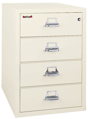 4 drawer card check and note file (Ivory White)