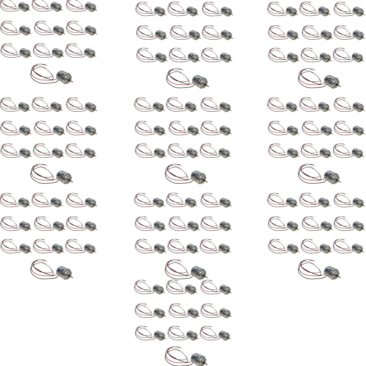 Motor, DC, 1.5 to 3V, Case of 100