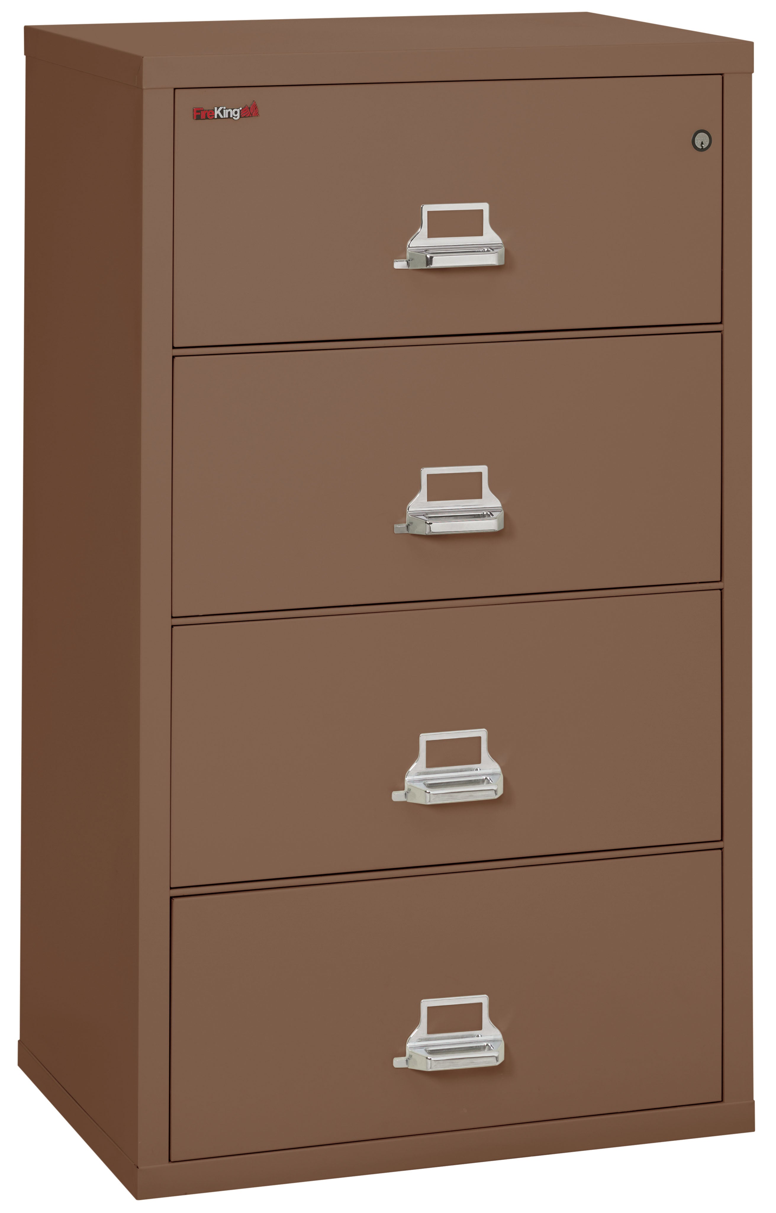 Fire Resistant File Cabinet - 4 Drawer Lateral 31" wide (Tan)