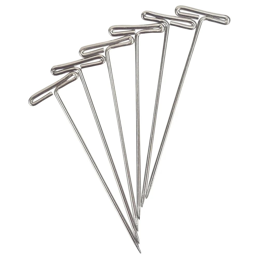Dissecting Pins, Nickel-Plated Steel, T-Shaped, 2", 1/2 lb. Box, Pack of 100
