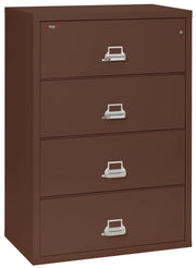Fire Resistant File Cabinet - 4 Drawer Lateral 38" wide (Brown)