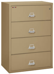 Fire Resistant File Cabinet - 4 Drawer Lateral 38" wide (Sand)
