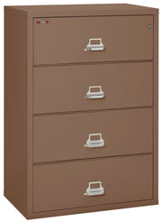 Fire Resistant File Cabinet - 4 Drawer Lateral 38" wide (Tan)