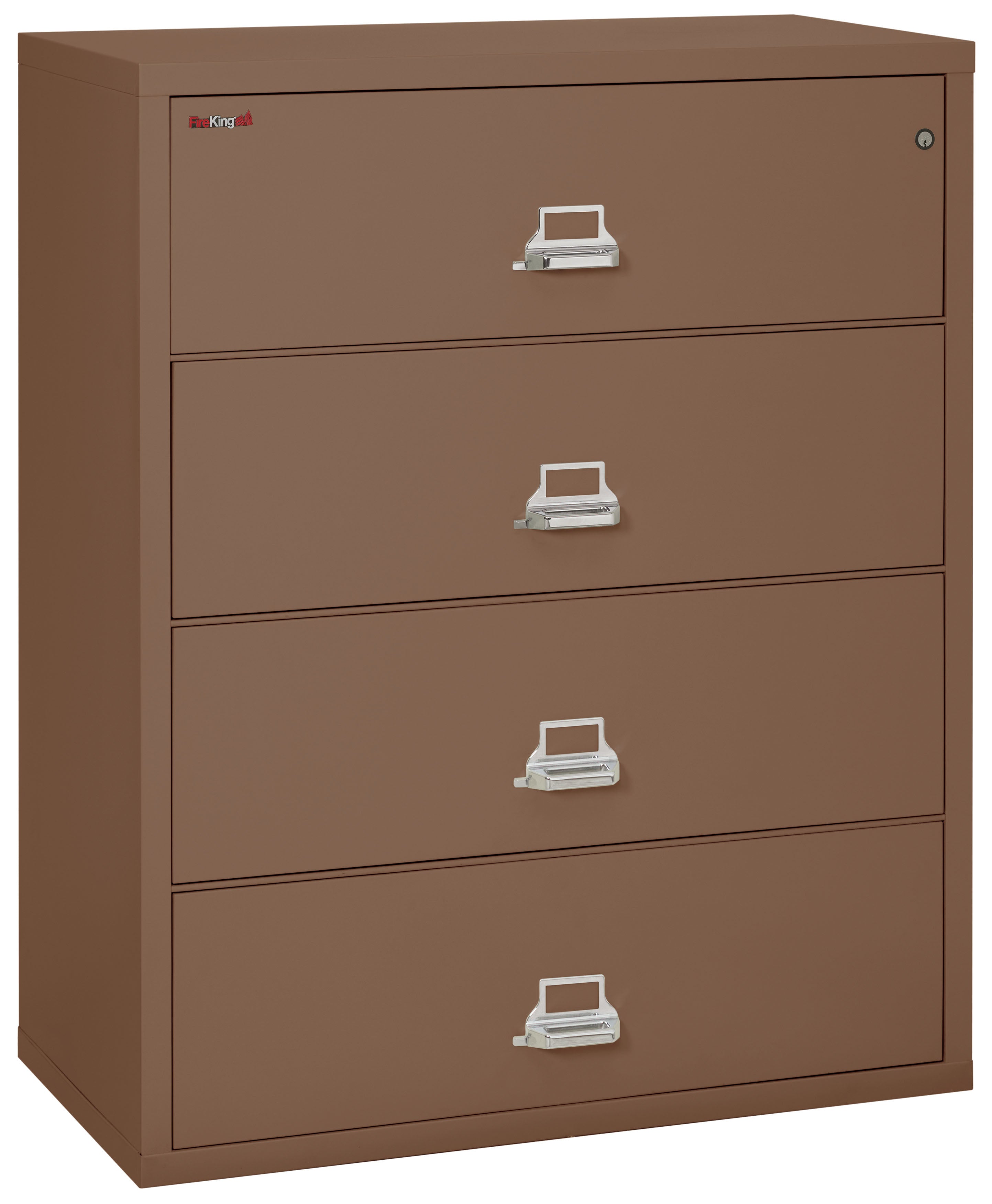 Fire Resistant File Cabinet - 4 Drawer Lateral 44" wide (Tan)